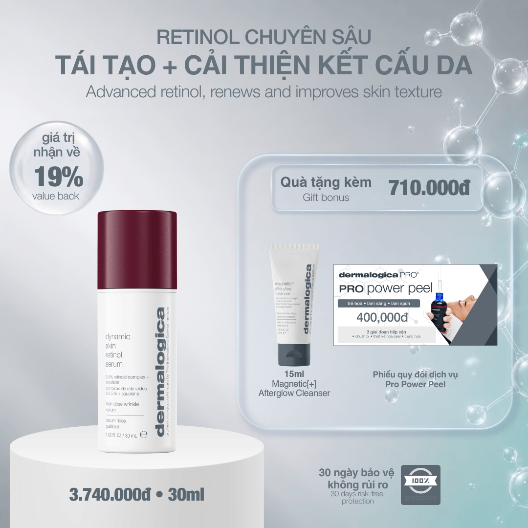 Dermalogica Vietnam TARGETED TREATMENTS 30ml tinh chất retinol 3.5% dynamic skin retinol serum