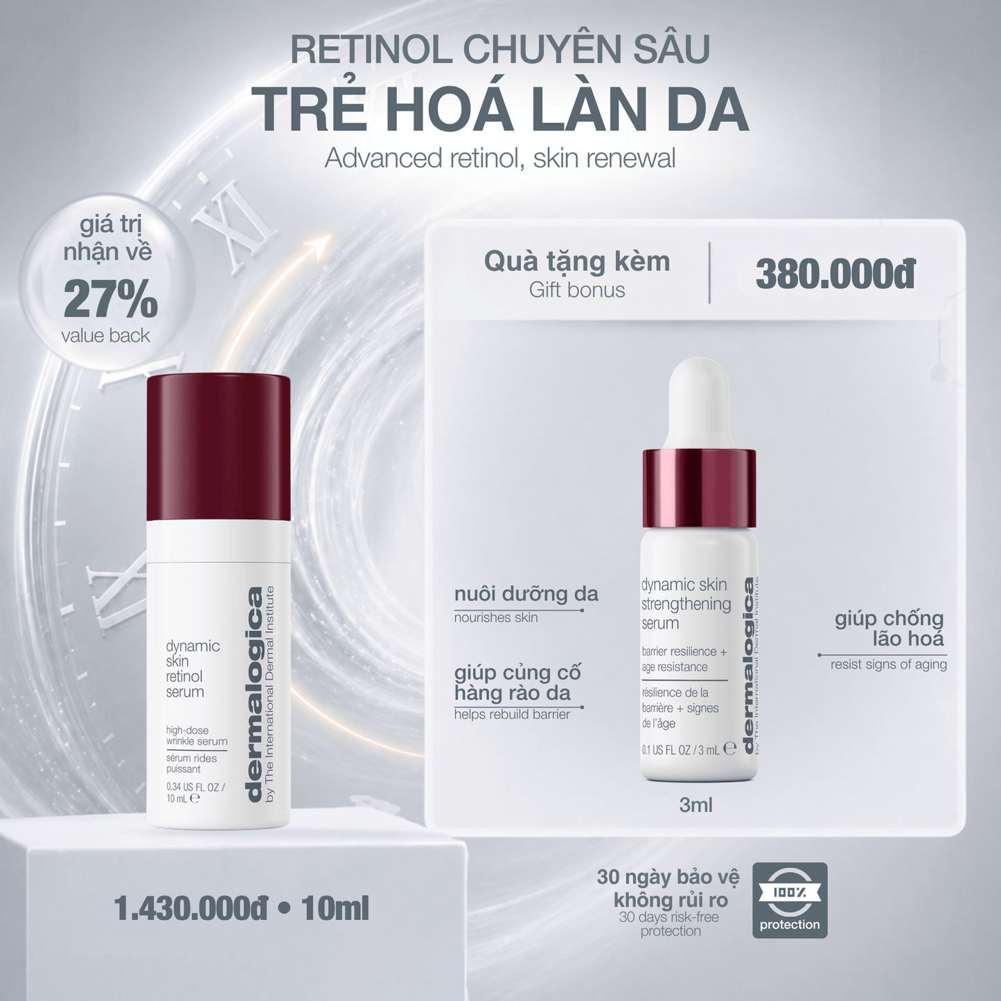Dermalogica Vietnam TARGETED TREATMENTS tinh chất retinol 3.5% dynamic skin retinol serum