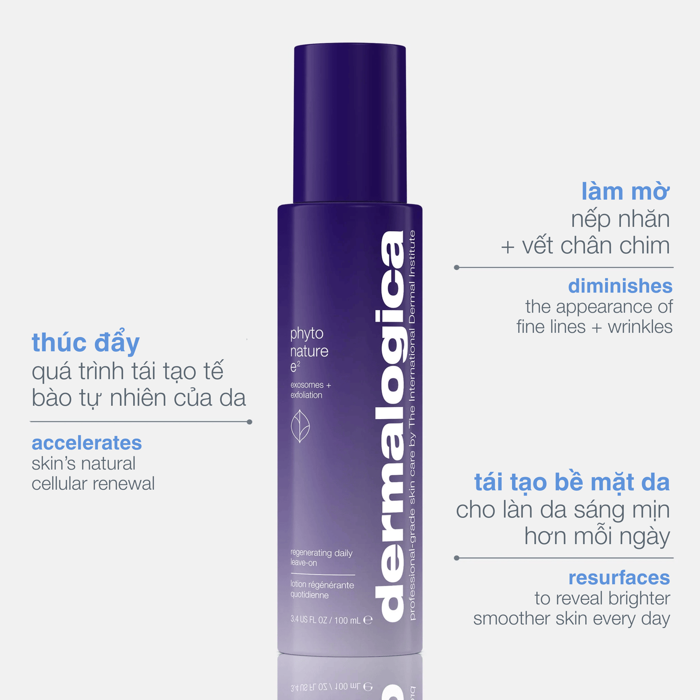 EXFOLIANTS EXFOLIANTS 100ml tái tạo da chứa exosome phyto nature e2