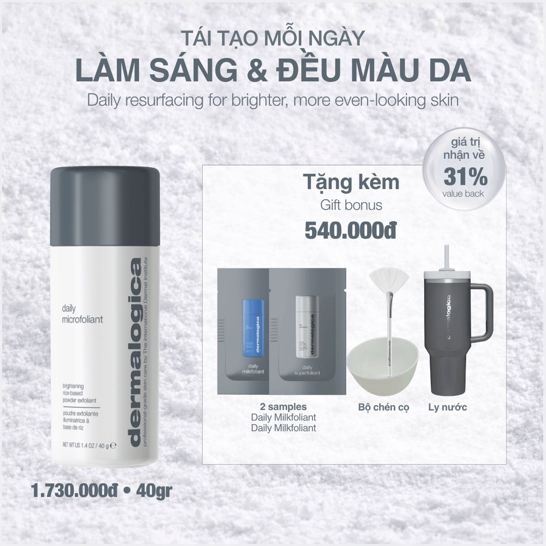 EXFOLIANTS EXFOLIANTS 74g tẩy da chết cám gạo daily microfoliant