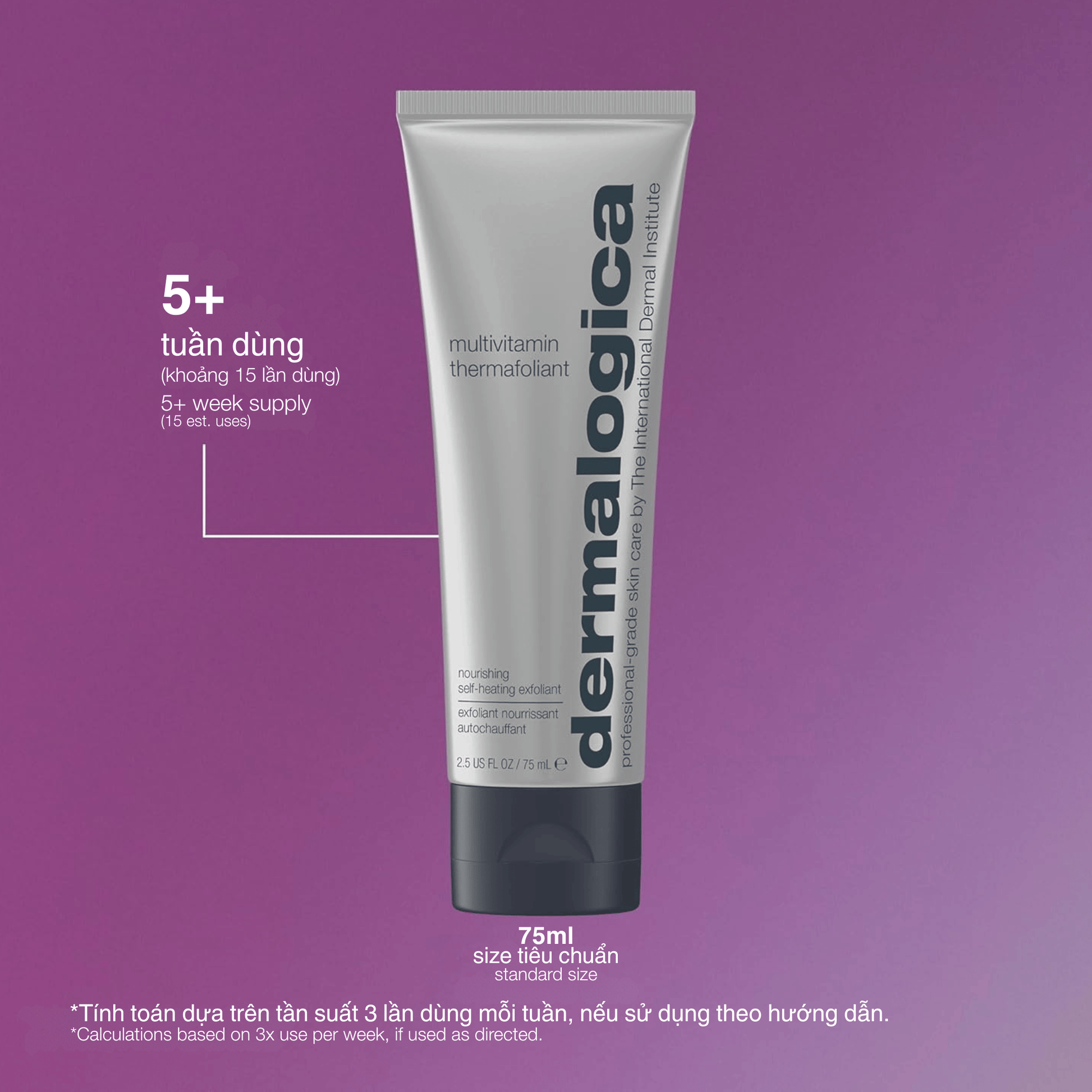 EXFOLIANTS EXFOLIANTS 75ml tẩy da chết tái tạo multivitamin thermafoliant