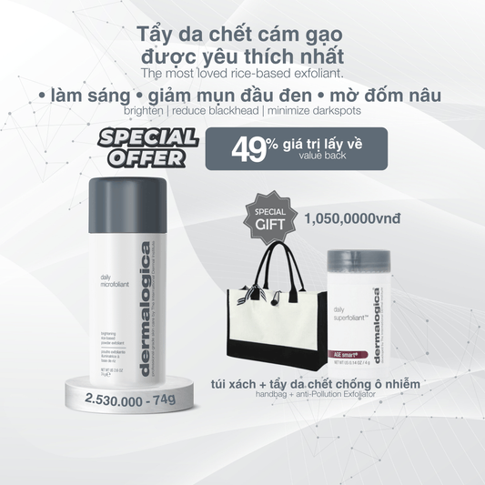 EXFOLIANTS EXFOLIANTS Daily Microfoliant - Bột cám gạo tẩy da chết tái tạo da hằng ngày