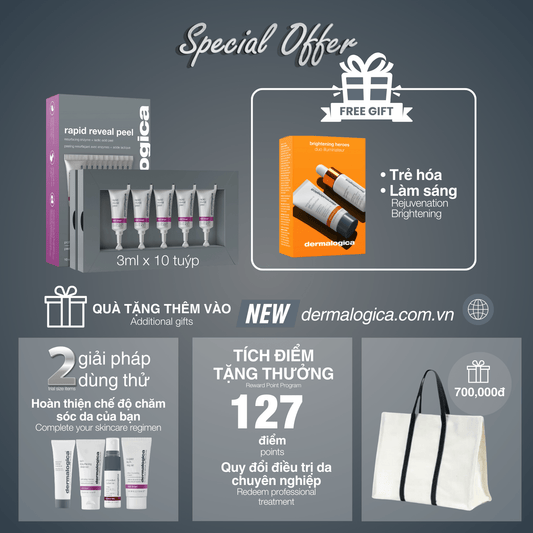 EXFOLIANTS EXFOLIANTS Special offer 1 Peel da chuẩn Salon tại nhà Rapid Reveal Peel