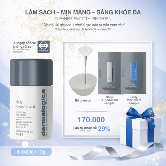 EXFOLIANTS EXFOLIANTS tẩy da chết cám gạo daily microfoliant