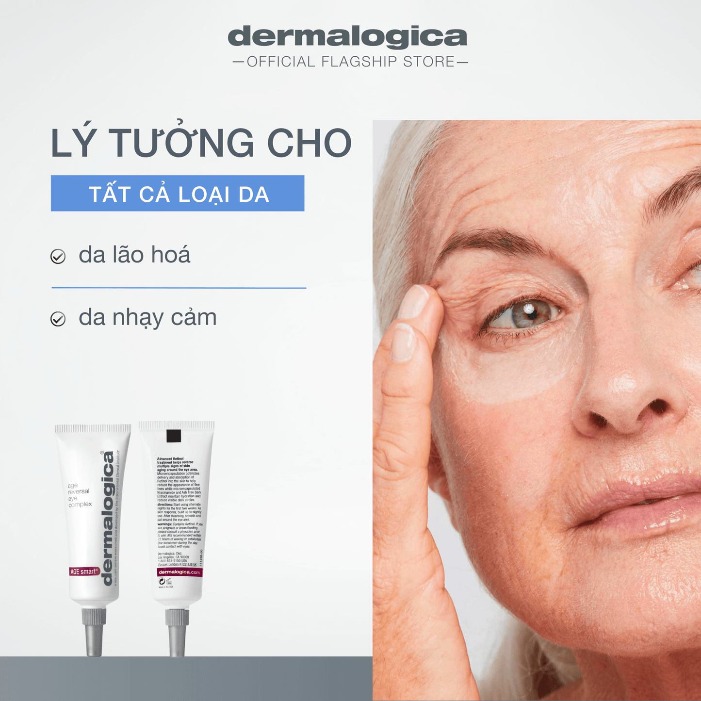 EYE TREATMENTS EYE TREATMENTS 15ml Kem mắt Age Reversal Eye Complex chứa Retinol giảm thiểu nếp nhăn & vết chân chim