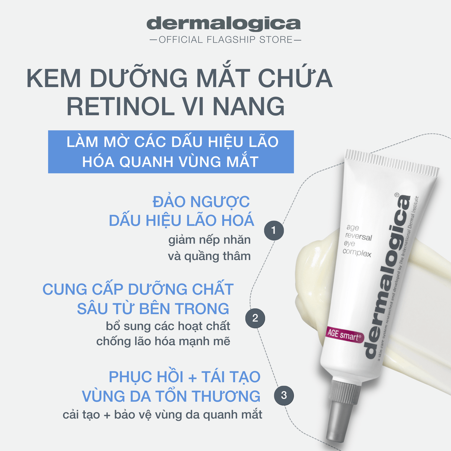 EYE TREATMENTS EYE TREATMENTS 15ml Kem mắt Age Reversal Eye Complex chứa Retinol giảm thiểu nếp nhăn & vết chân chim