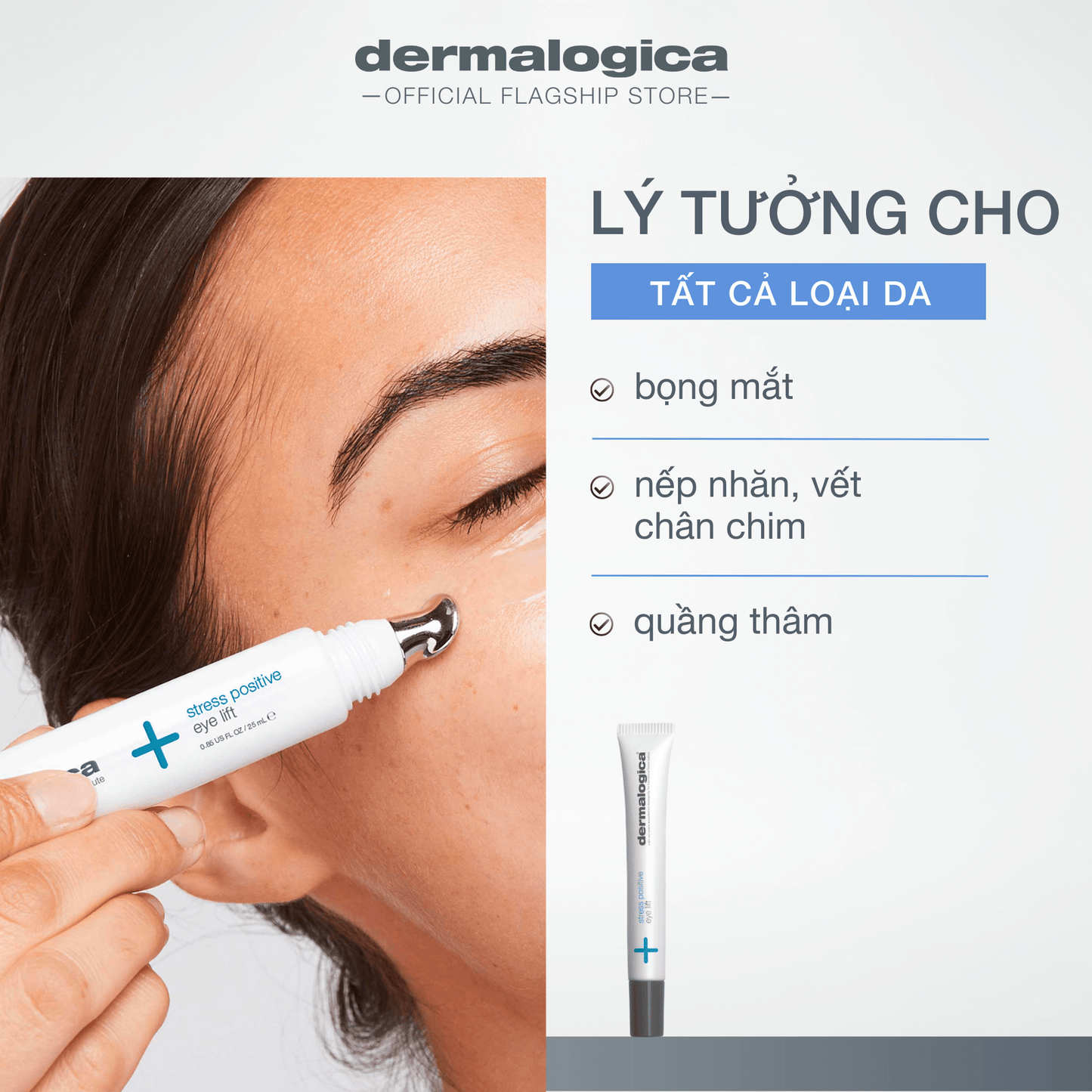 EYE TREATMENTS EYE TREATMENTS 25ml Stress Positive Eye Lift - Mặt nạ trị liệu cho da vùng mắt tiếp thêm sinh lực + giảm dấu hiệu căng thẳng