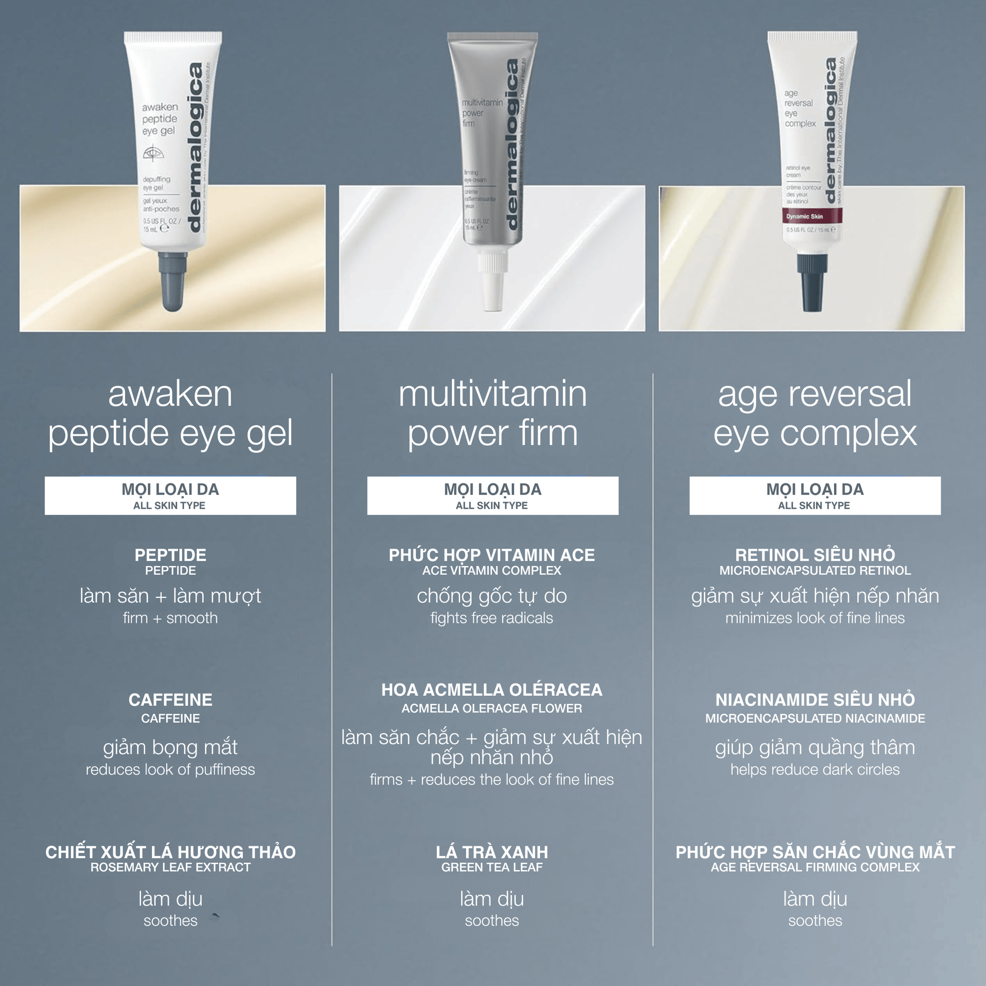 EYE TREATMENTS EYE TREATMENTS Fullsize 15ml gel giảm bọng thâm mắt awaken peptide eye gel