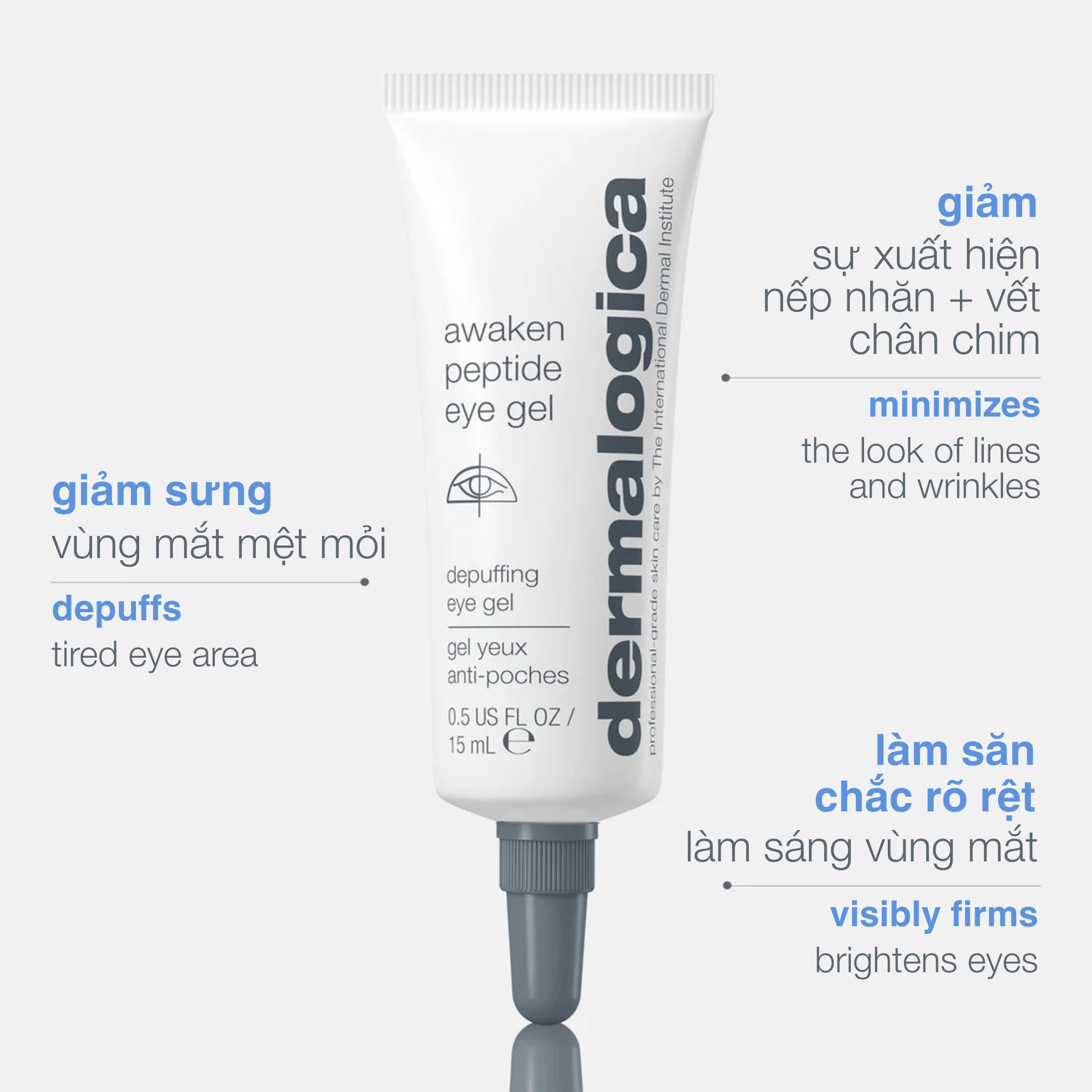 EYE TREATMENTS EYE TREATMENTS Fullsize 15ml gel giảm bọng thâm mắt awaken peptide eye gel