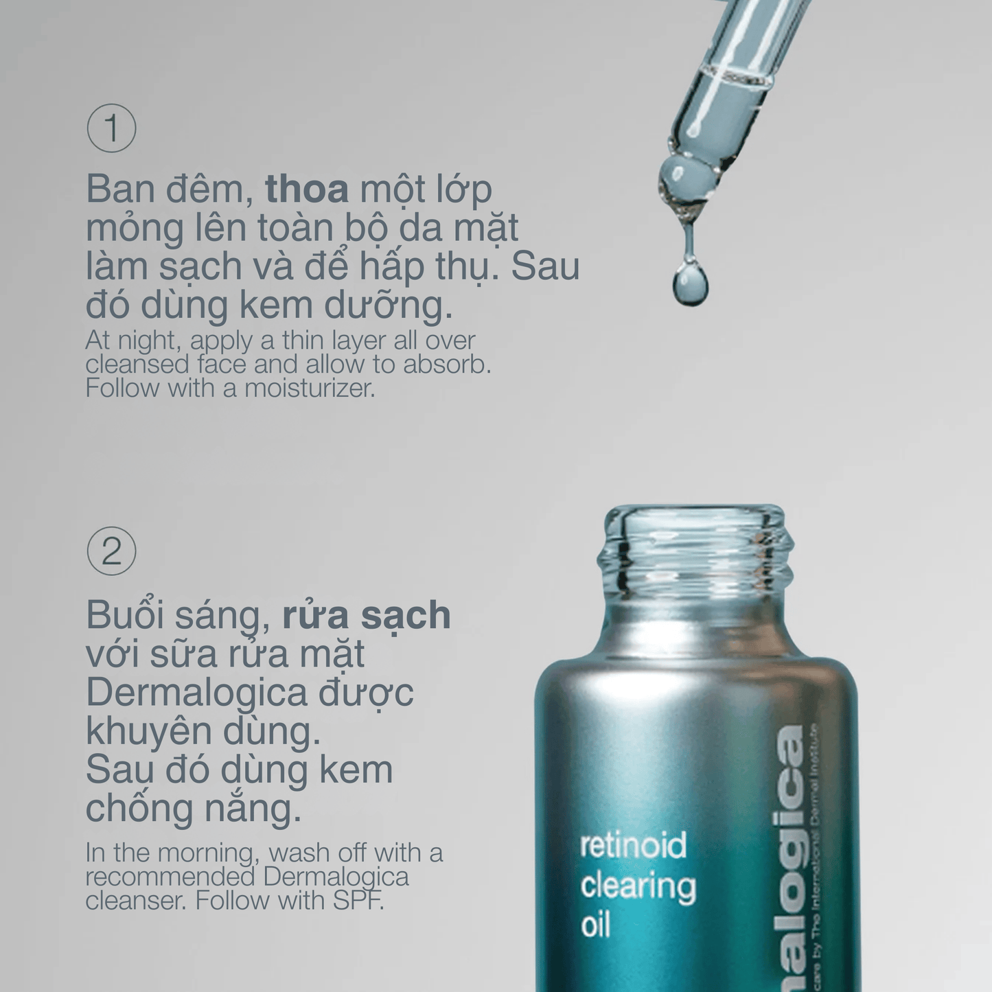 FACIAL OILS AND SERUMS FACIAL OILS AND SERUMS 30ml Retinol Clearing Oil - Tinh chất 2 trong 1 điều trị mụn + lão hóa