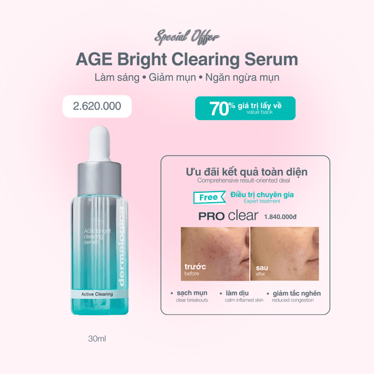 FACIAL OILS AND SERUMS FACIAL OILS AND SERUMS Age Bright Clearing Serum - Tinh chất điều trị & ngăn ngừa mụn