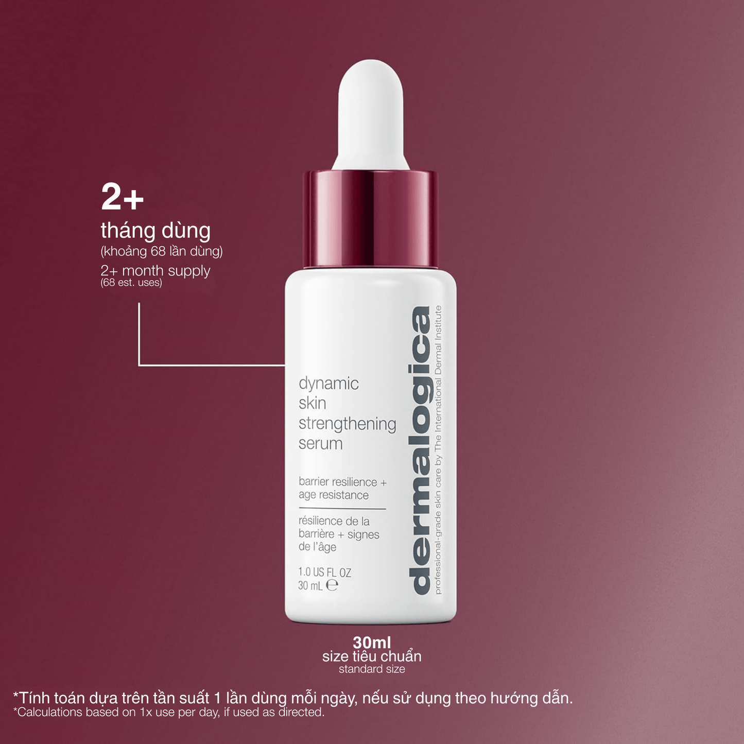 FACIAL OILS AND SERUMS FACIAL OILS AND SERUMS Fullsize 30ml tinh chất chống lão hoá dynamic skin strengthening serum