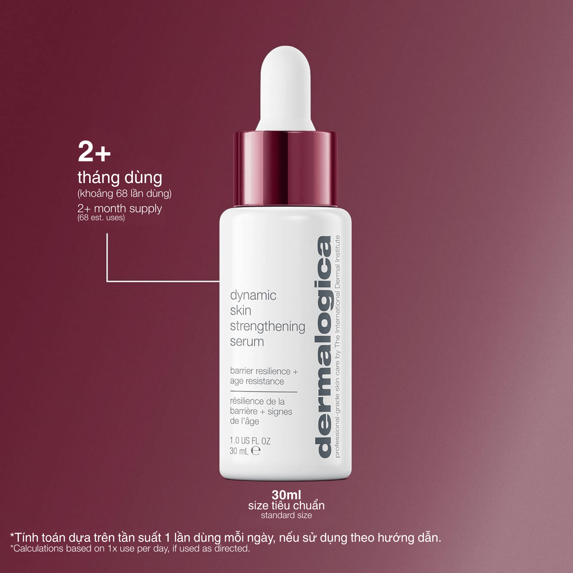 FACIAL OILS AND SERUMS FACIAL OILS AND SERUMS Fullsize 30ml tinh chất chống lão hoá dynamic skin strengthening serum