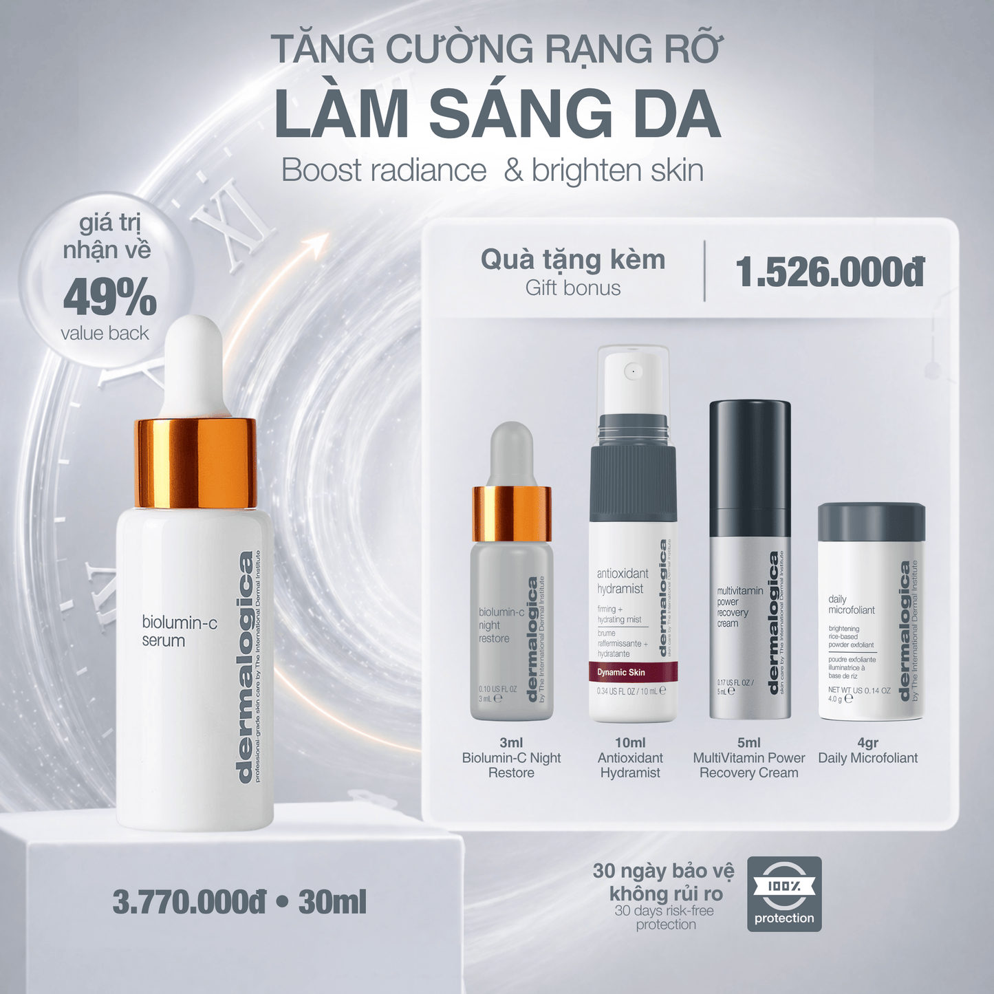 FACIAL OILS AND SERUMS FACIAL OILS AND SERUMS tinh chất vitamin c sinh học biolumin-c serum