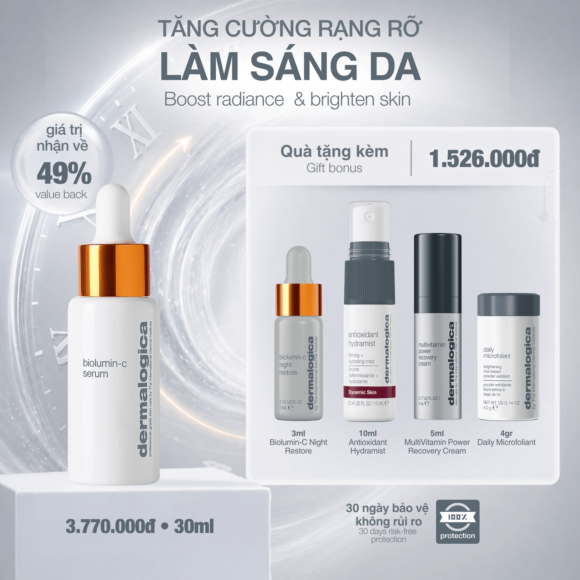 FACIAL OILS AND SERUMS FACIAL OILS AND SERUMS tinh chất vitamin c sinh học biolumin-c serum