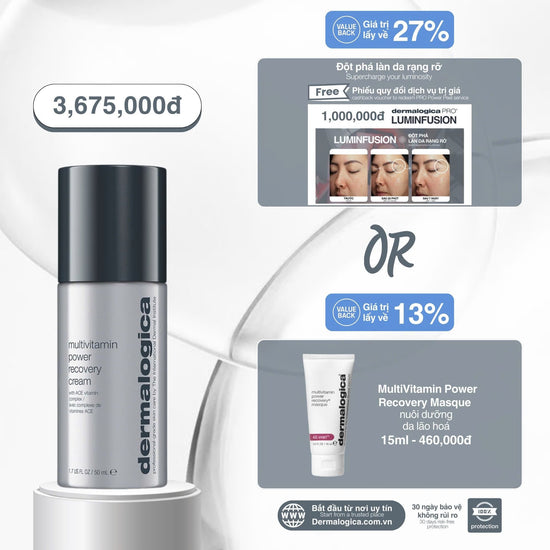 MOISTURIZERS MOISTURIZERS 30ml Multivitamin Power Recovery Cream - Kem dưỡng giải quyết mọi vấn đề của làn da căng thẳng