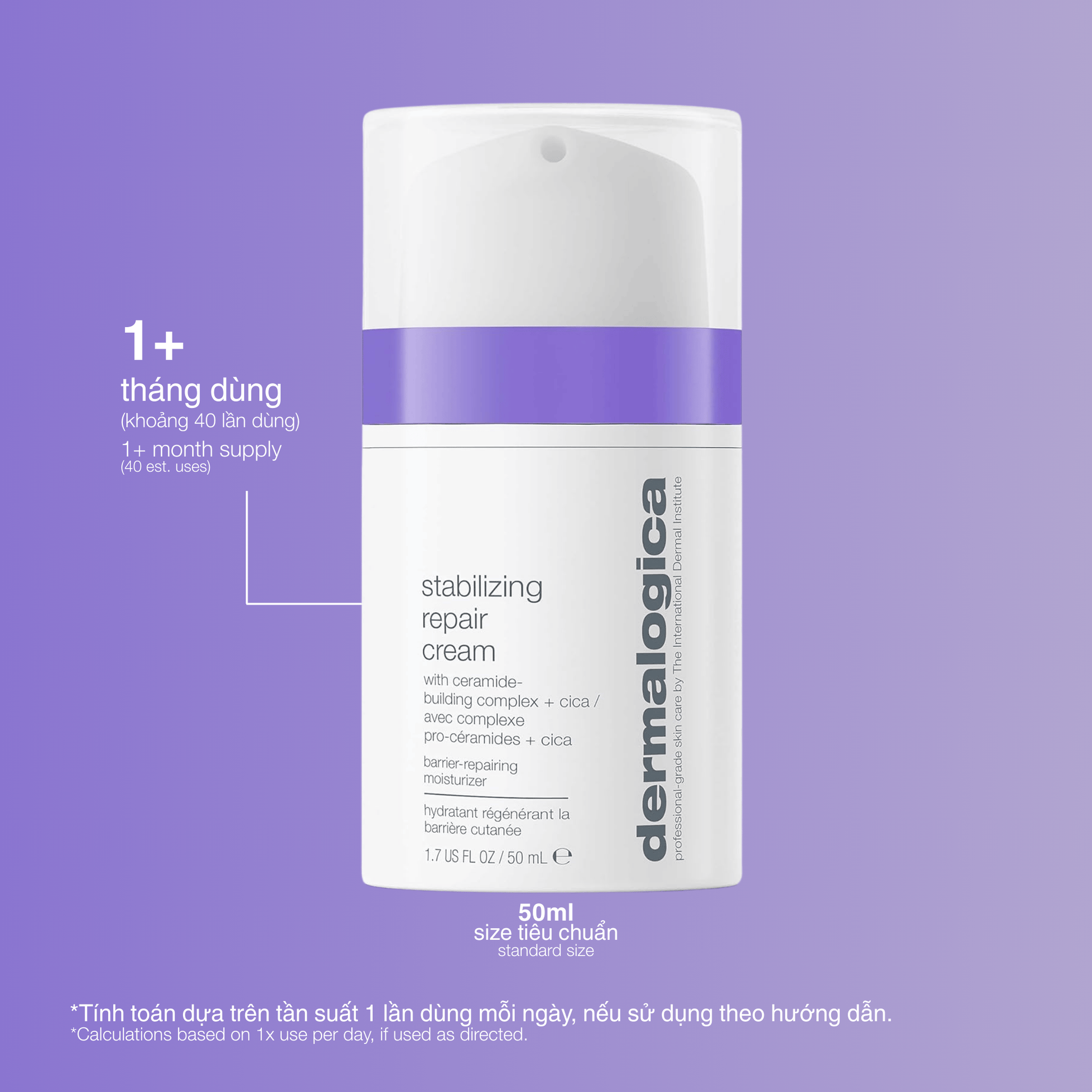 MOISTURIZERS MOISTURIZERS 50ml kem đặc trị da tổn thương stabilizing repair cream