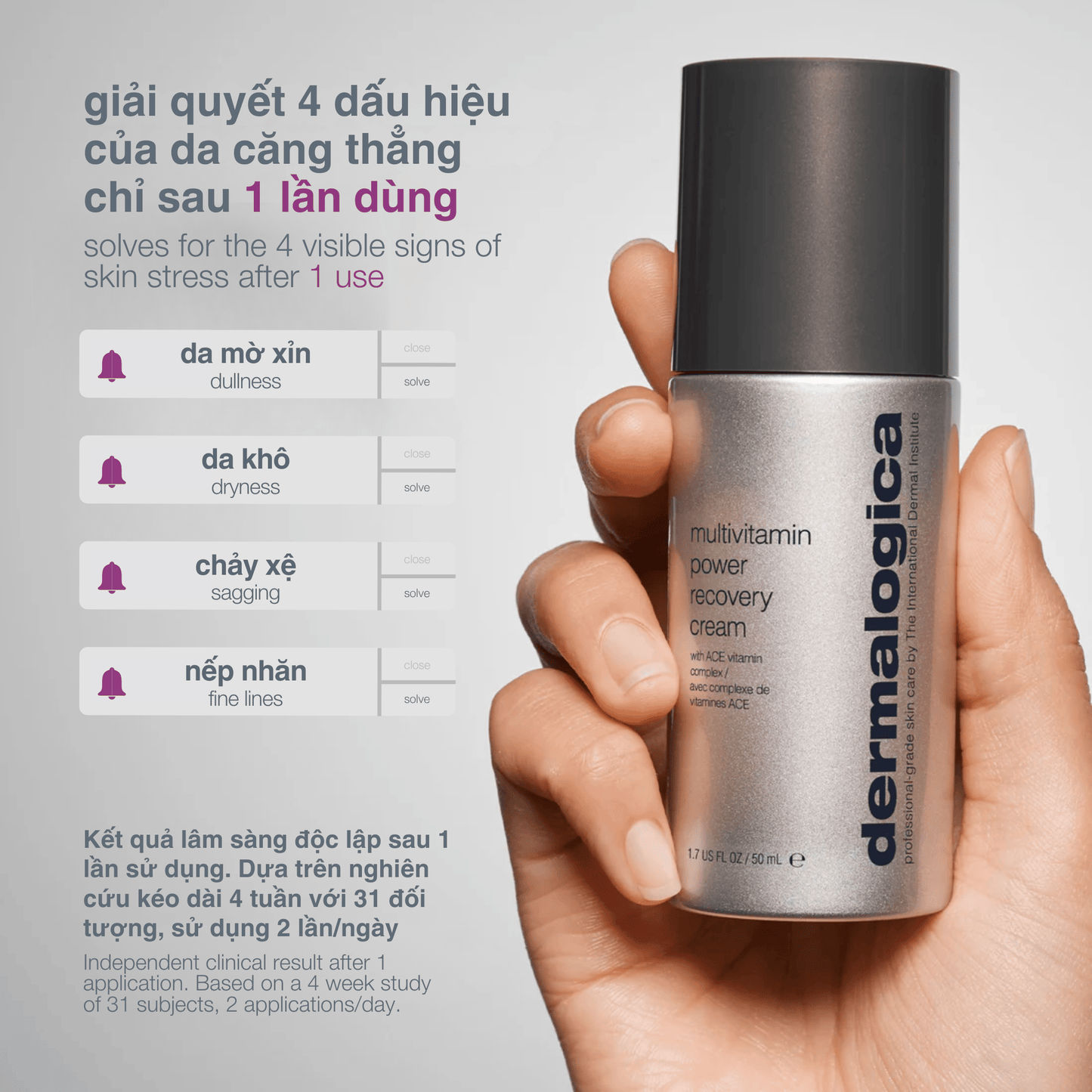 MOISTURIZERS MOISTURIZERS 50ml kem dưỡng cho da căng thẳng multivitamin power recovery cream