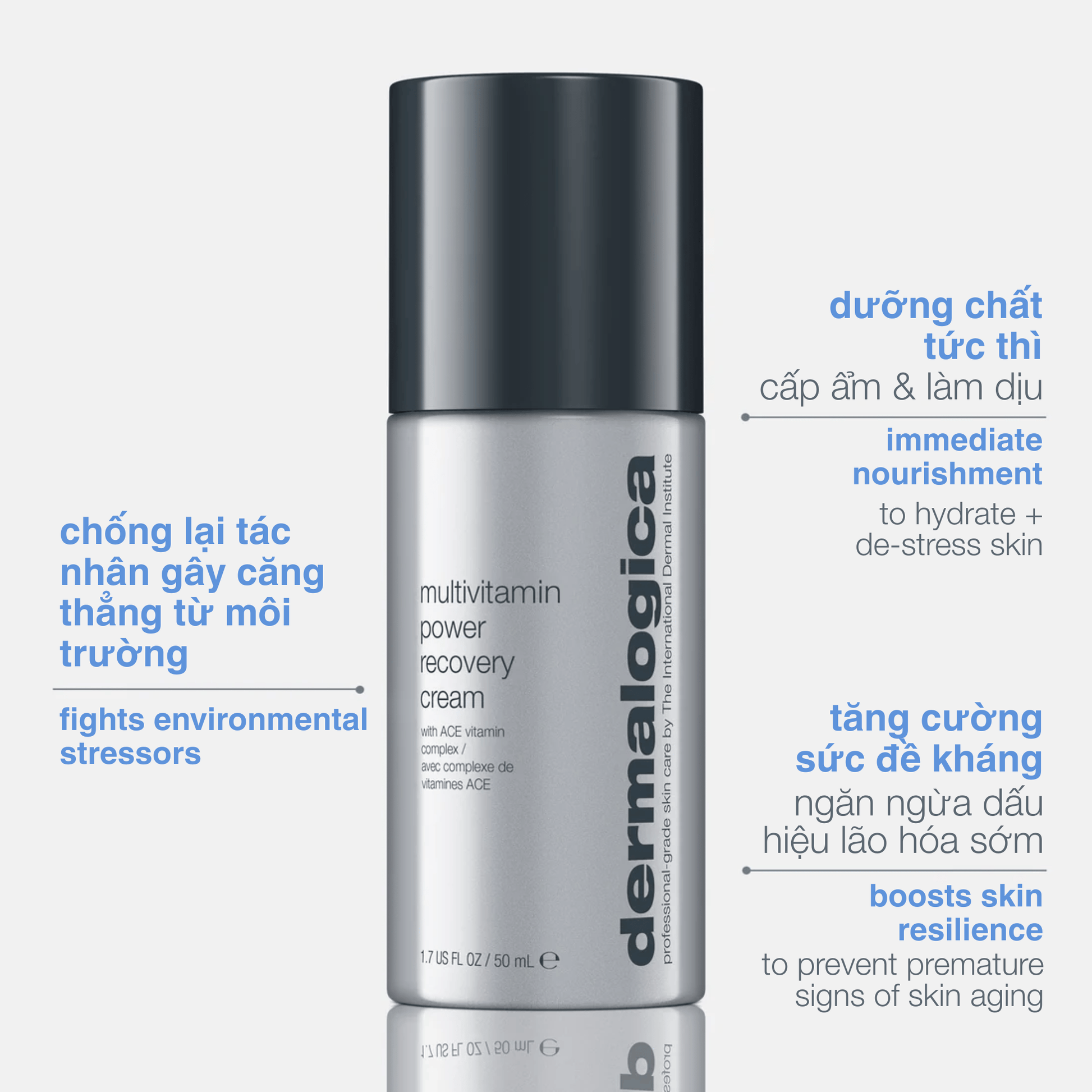 MOISTURIZERS MOISTURIZERS 50ml kem dưỡng cho da căng thẳng multivitamin power recovery cream