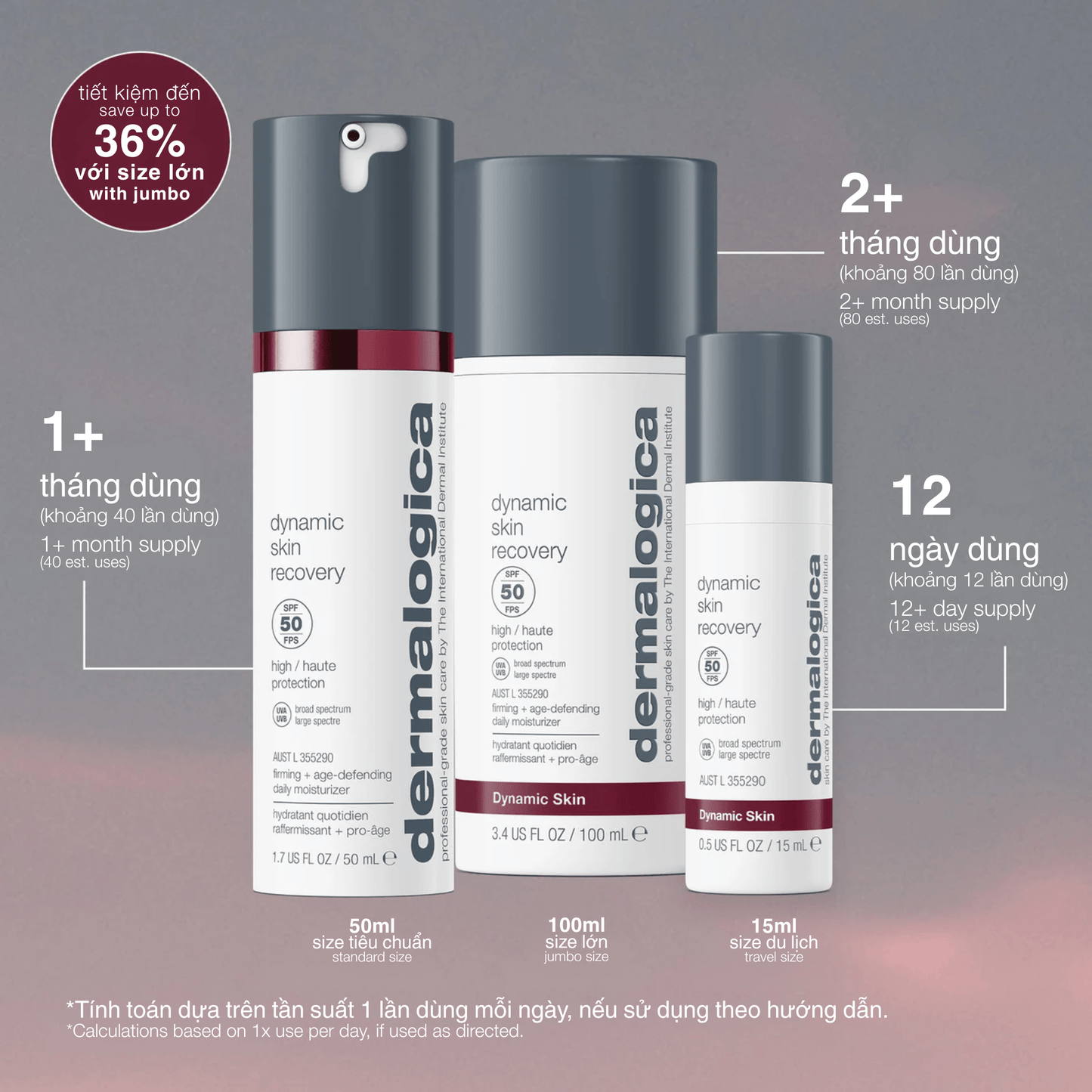 MOISTURIZERS MOISTURIZERS kem dưỡng chống nắng chống lão hoá dynamic skin recovery spf50