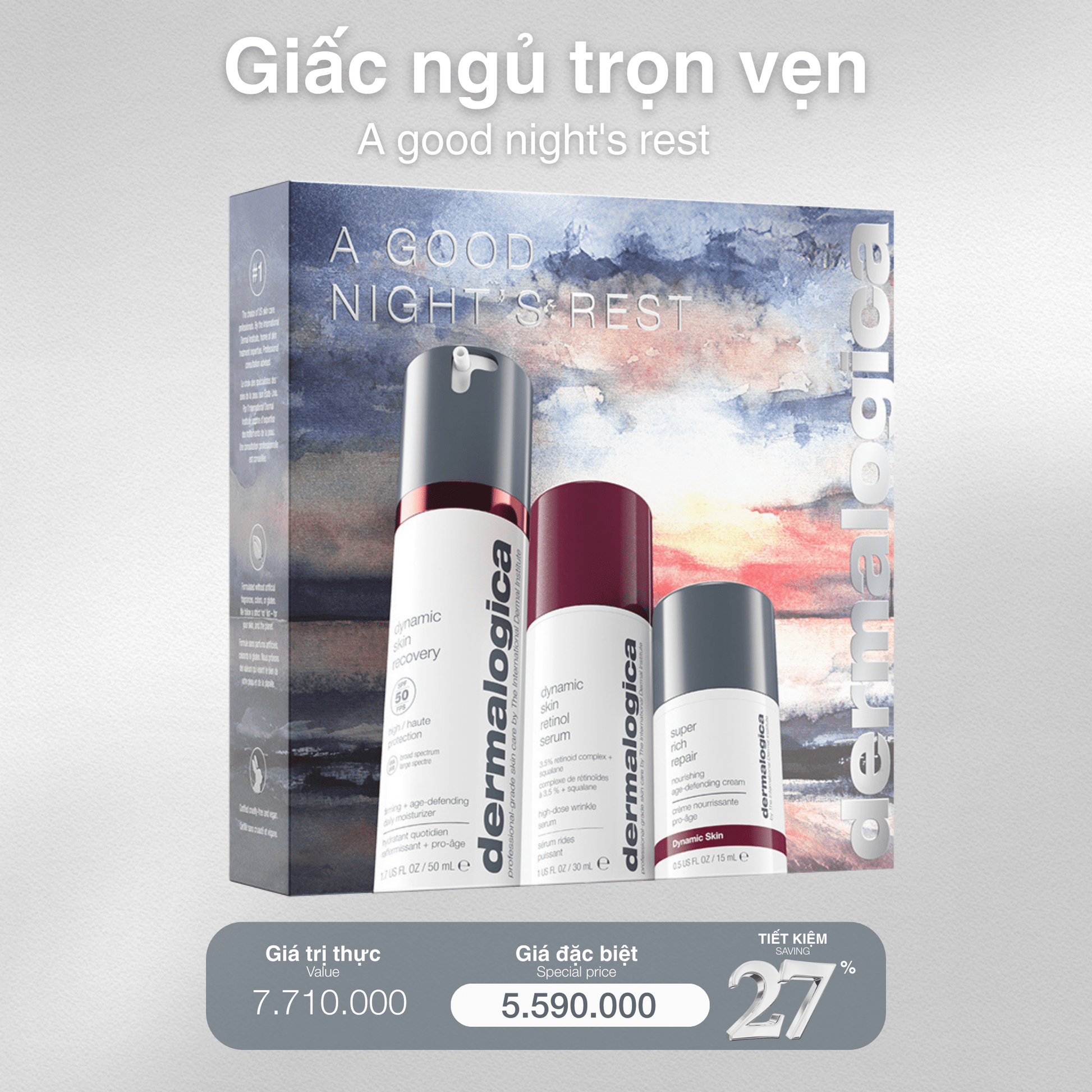 SKIN KITS SKIN KITS bộ sản phẩm Bộ mùa lễ hội 2025 giấc ngủ trọn vẹn