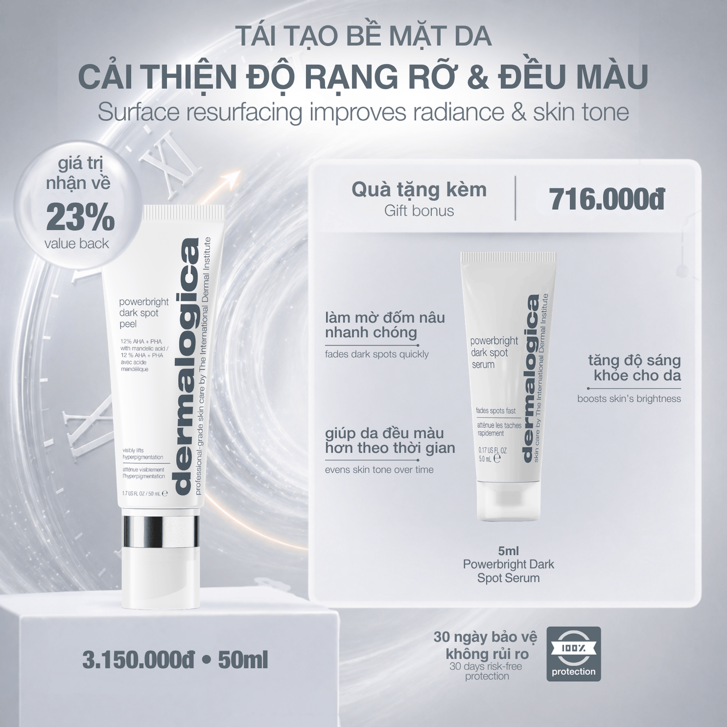 TARGETED TREATMENTS TARGETED TREATMENTS peel da giảm thâm nám powerbright dark spot peel