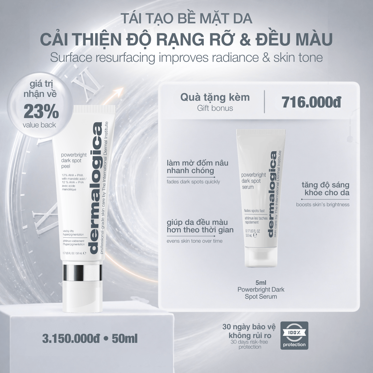 TARGETED TREATMENTS TARGETED TREATMENTS peel da giảm thâm nám powerbright dark spot peel