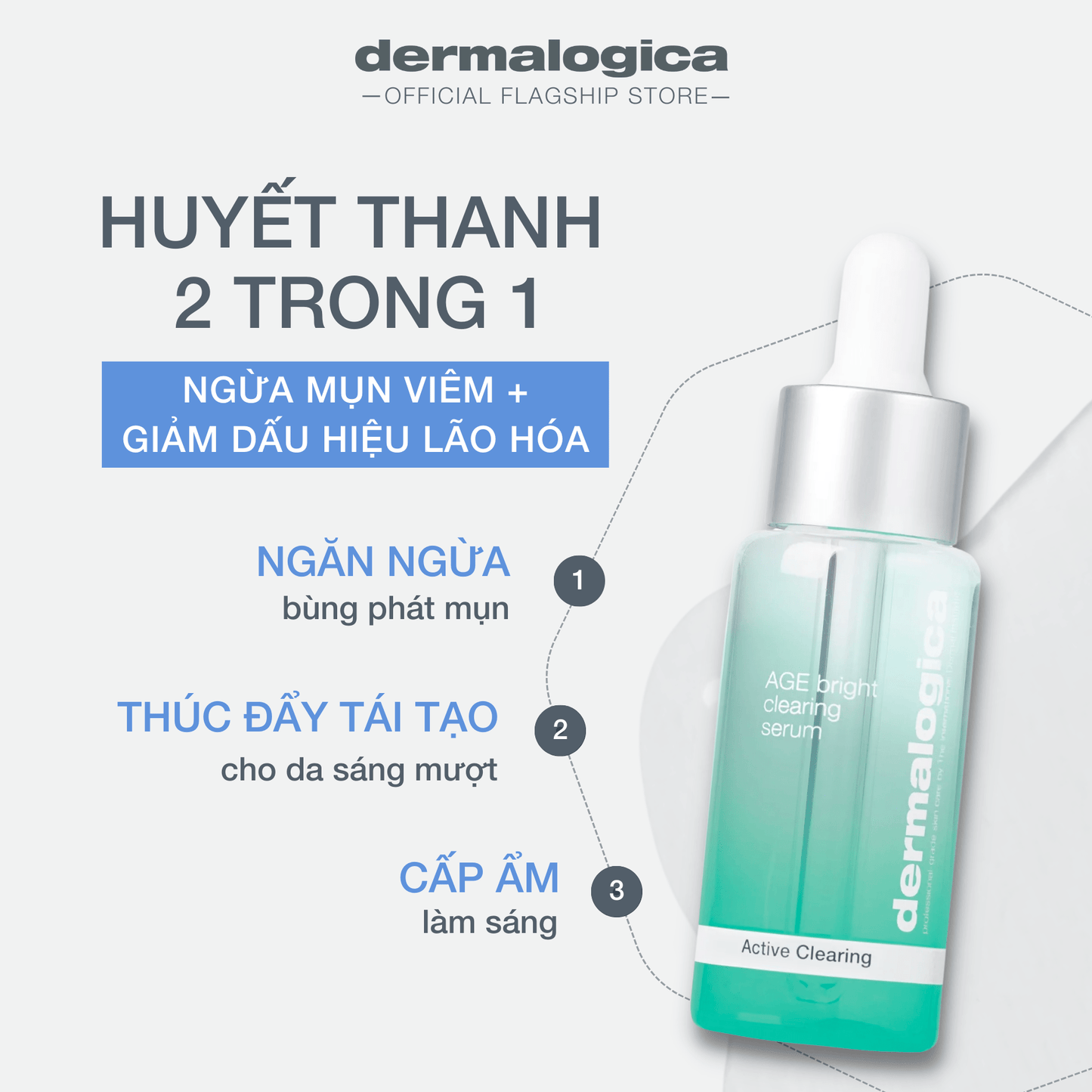 FACIAL OILS AND SERUMS FACIAL OILS AND SERUMS 30ml Age Bright Clearing Serum - Tinh chất 2 in 1 trị mụn và chống lão hóa