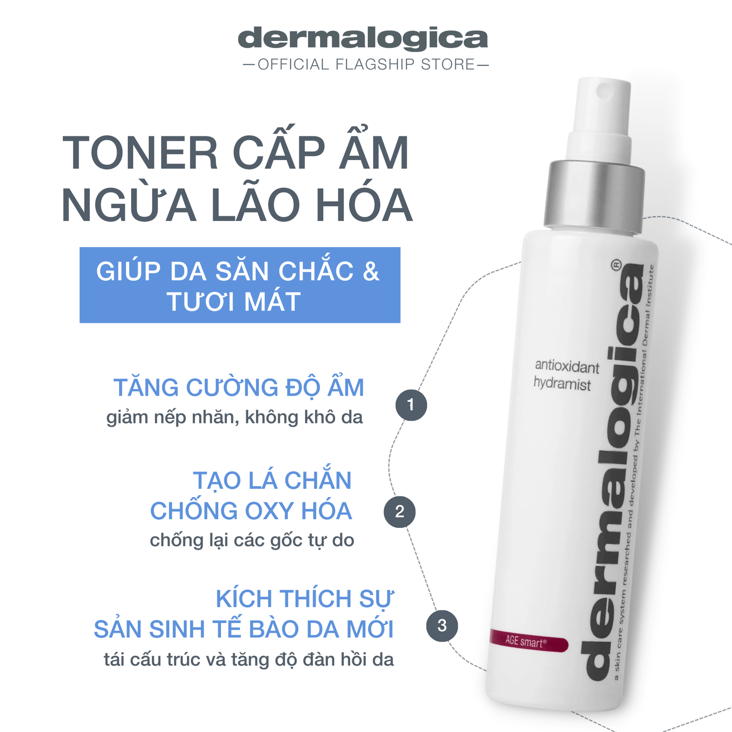 TONERS TONERS Antioxidant Hydramist Toner - Xịt cấp ẩm và ngăn ngừa lão hóa